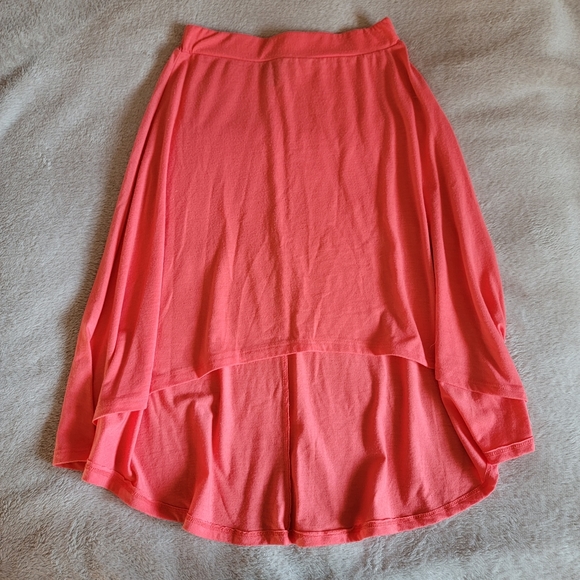 Urban Planet / UK2LA || coral asymmetrical high-low skirt - Picture 1 of 6